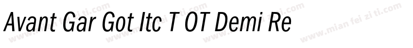 Avant Gar Got Itc T OT Demi Regular字体转换